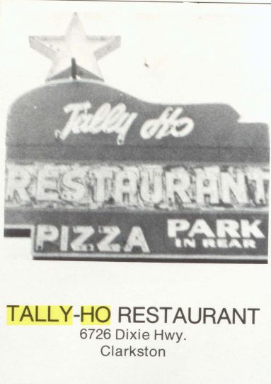 Tally-Ho Restaurant - 1960S Yearbook Ads